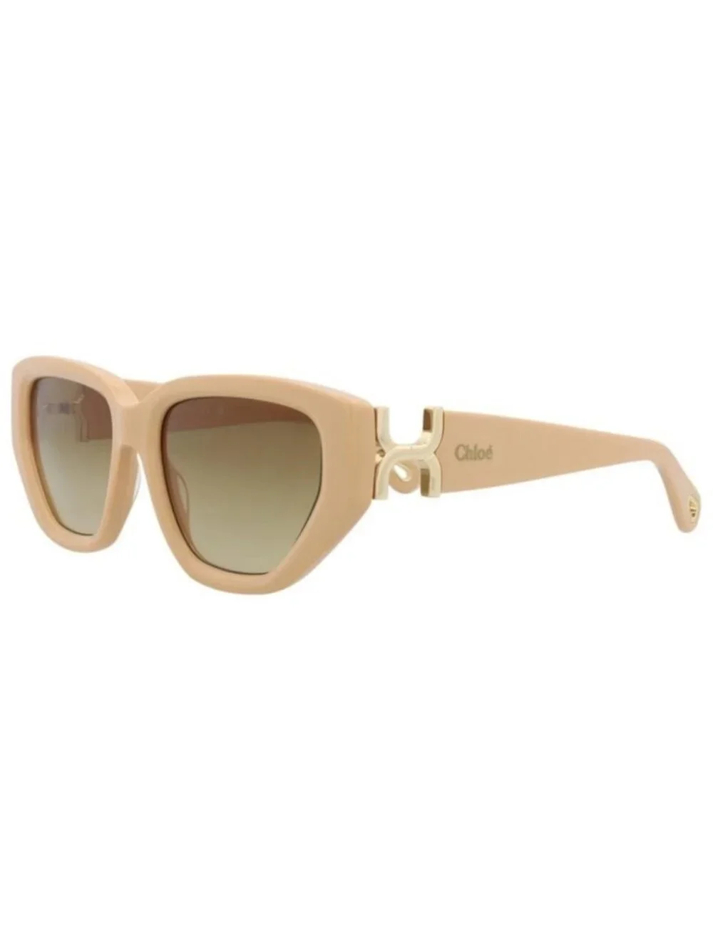 New Chloé Womens Cat Eye Ivory Ivory Brown Fashion Designer Sunglasses